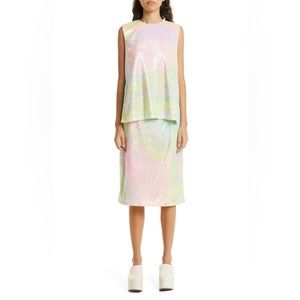 STINE GOYA Set Arwen Top Skirt Fireworks Dame Sequin S